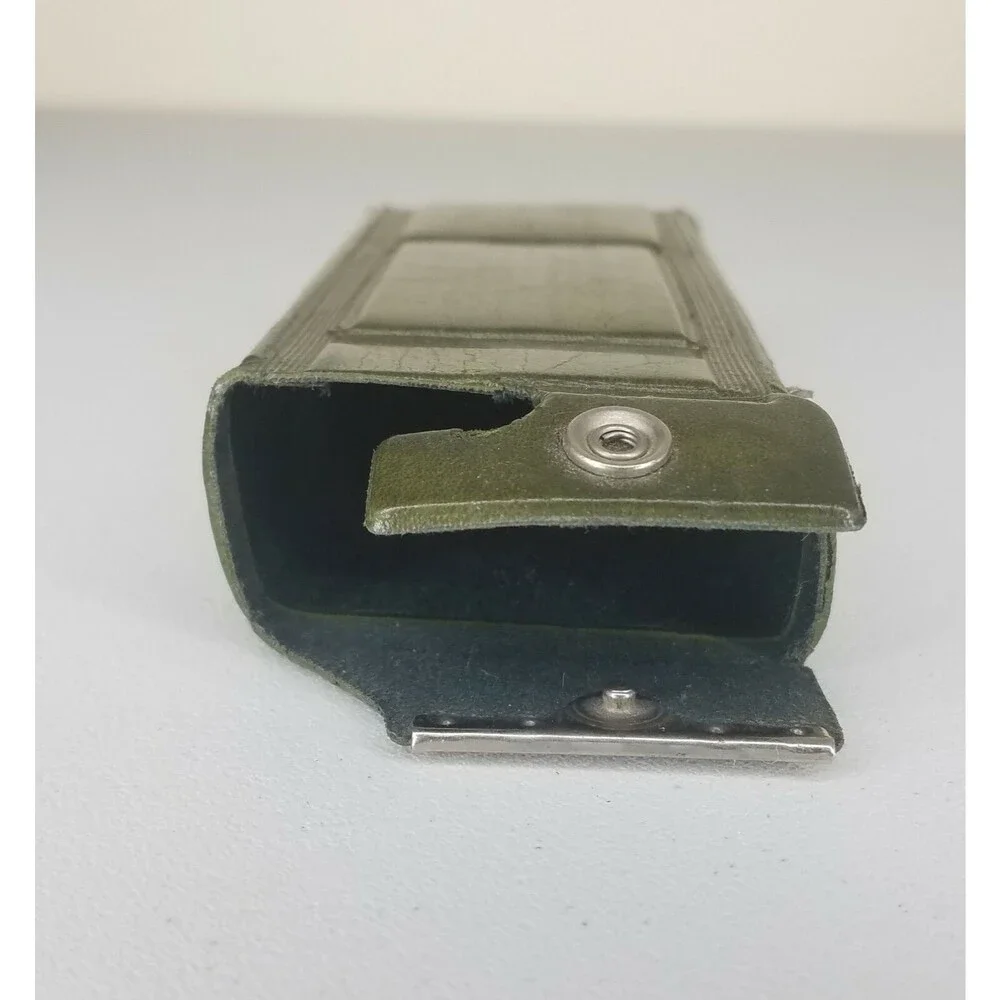 Vintage Kodak Pocket Instamatic 20 Camera w/ Green Leather Kodak Carrying Case
